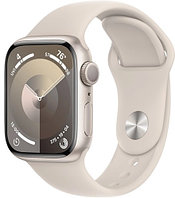 Часы Apple Watch Series 9 41mm Starlight Aluminum Case with Starlight Sport Band S/M GPS (Сияющая звезда)