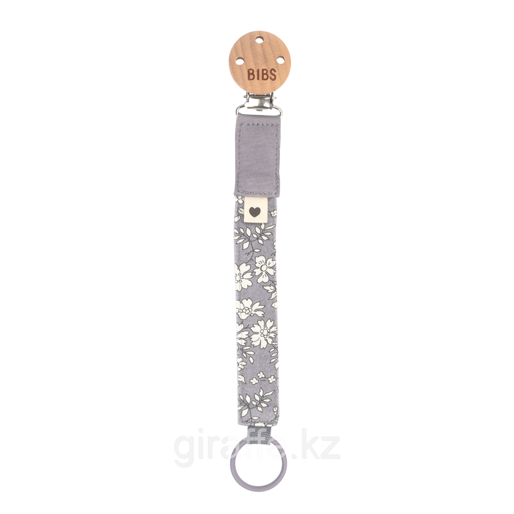 Держатель для пустышки BIBS x LIBERTY Pacifier Clip - Capel Fossil Grey, фото 1