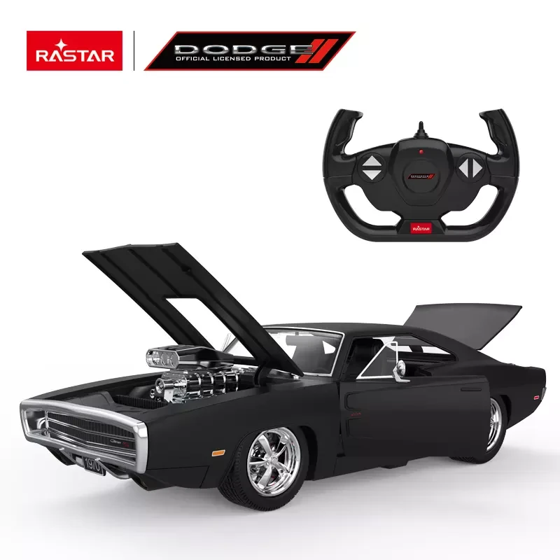 Rastar Радиоуправляемая машинка Dodge Chardger 1970, черный 1/14