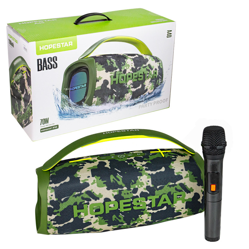 Портативная акустическая система Bluetooth Hopestar A40, Khaki