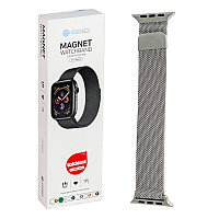 Ремешок For Apple Watch 42/44/45/49mm Coteci W6 WH5203-TS, Magnet Band, Silver