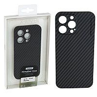 Чехол для Apple iPhone 15 Pro (6.1") back cover X-level, Nanofiber Case, MagSafe, Carbon, Back