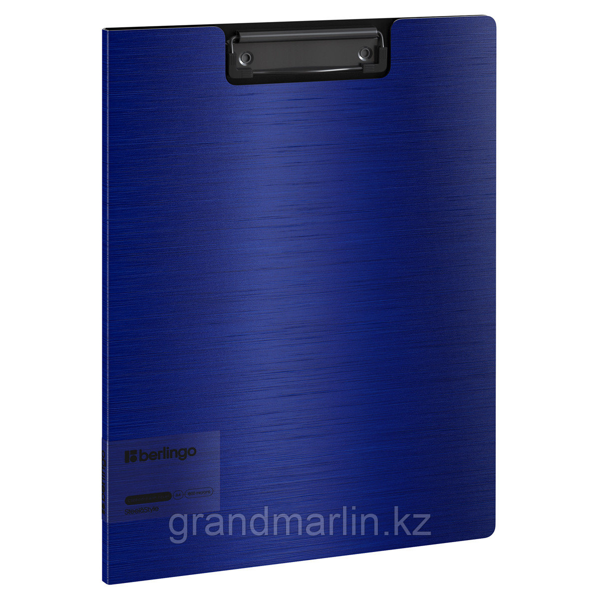 Папка-планшет с зажимом Berlingo "Steel&Style" А4, пластик (полифом), синяя, фото 1