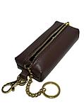 Кожаный футляр для ключей-ключница "HASSION". Высота 3 см, ширина 14 см, глубина 5 см., фото 5