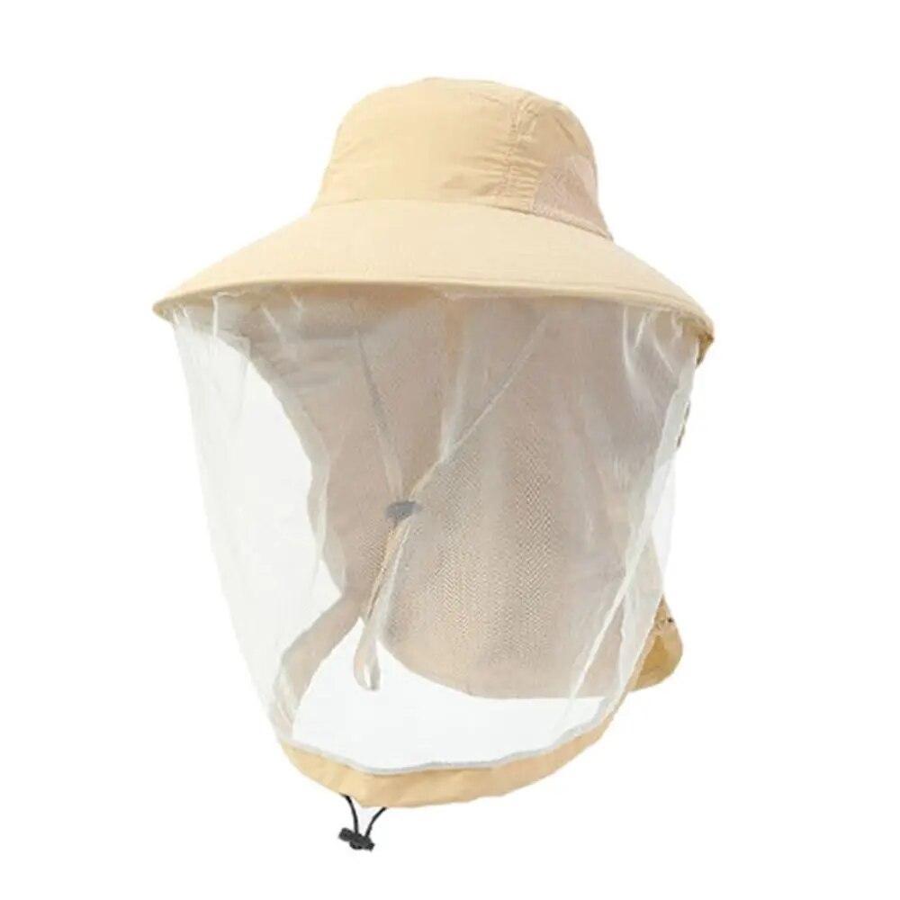 Антимоскитная шляпа  с сеткой (бежевый), фото 1