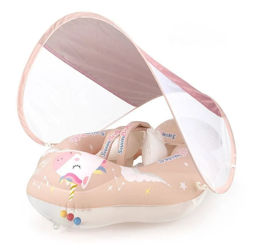 Баллон для купания детский с козырьком Swimbobo (розовый, 19 см), фото 1