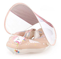 Баллон для купания детский с козырьком Swimbobo (розовый, 19 см)