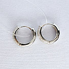 Серьги из серебра с фианитами  M913, фото 2