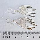 Серьги из серебра с фианитами  N207  вставка без вставок,, фото 3