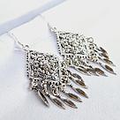 Серьги из серебра с фианитами  N198  вставка без вставок вид висячие,, фото 2