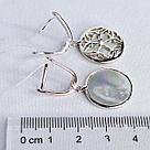 Серьги из серебра с фианитами  N818  вид 1, с английским замком, фото 3