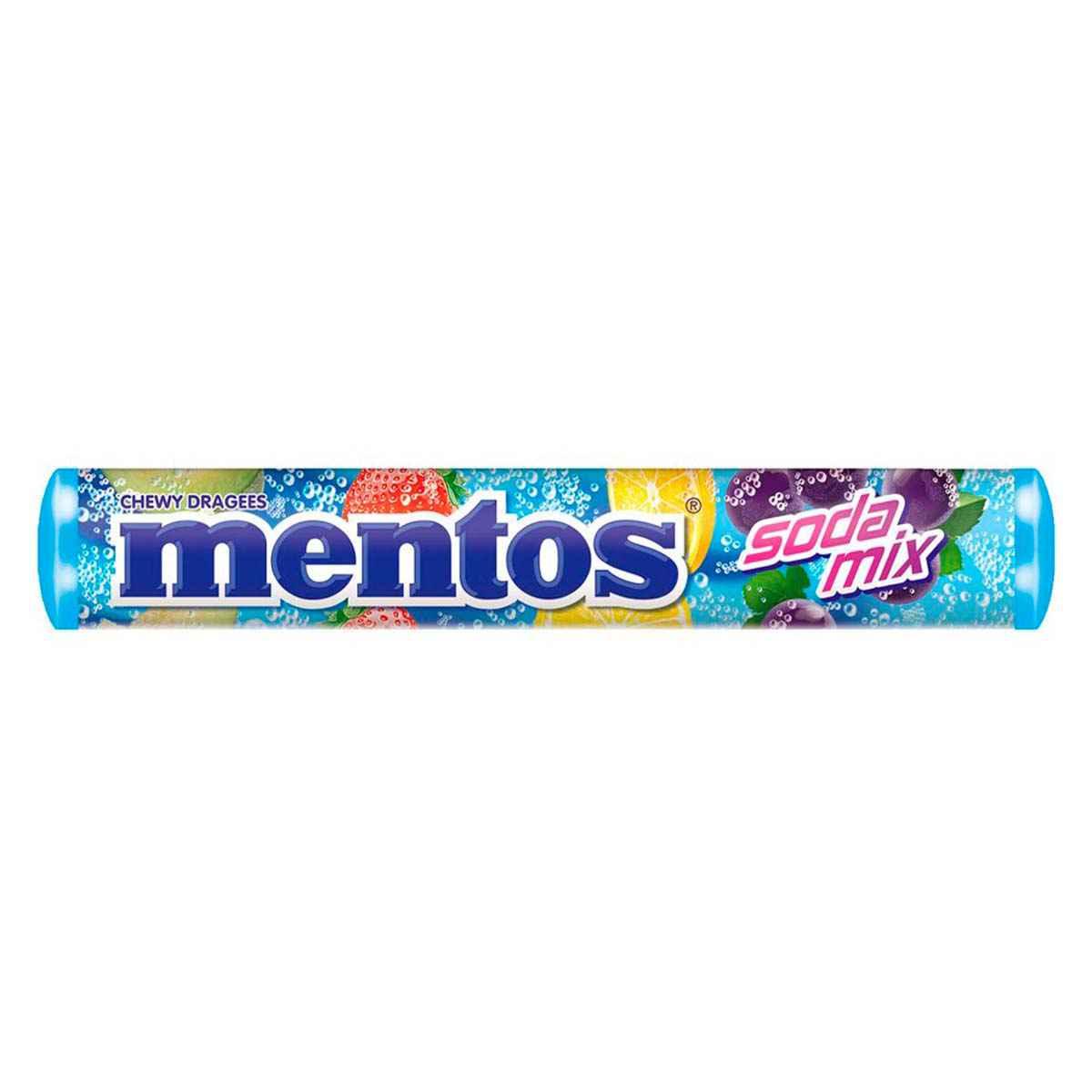 Жев.конфеты Mentos Roll Soda Mix 37 гр (24 шт в упак)