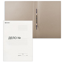 Скоросшиватель картонный BRAUBERG, гарантированная плотность 400 г/м2, до 200 листов