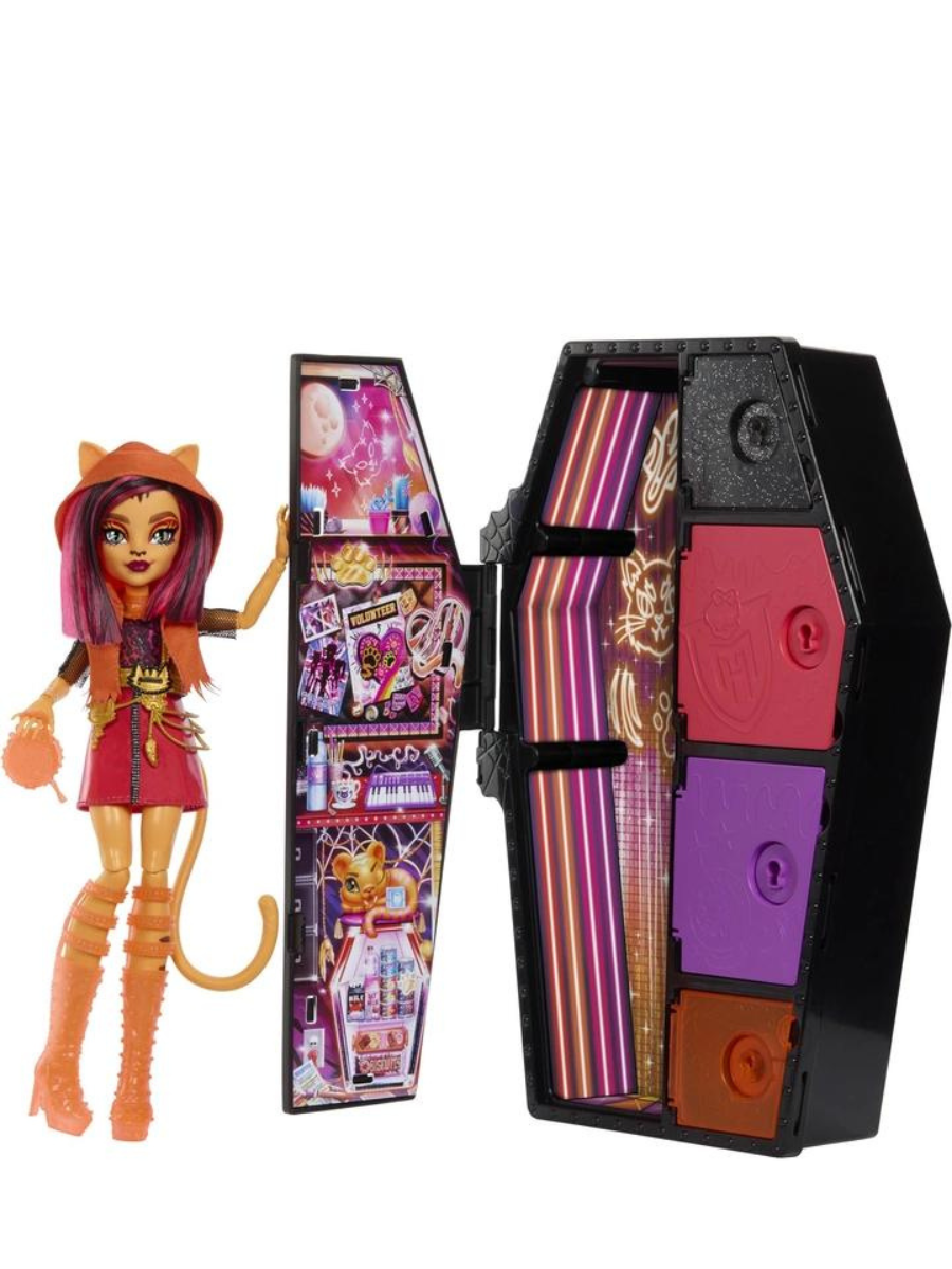 Кукла Monster High сюрприз Неоновые и бомбезные Ужас-секреты Торелай