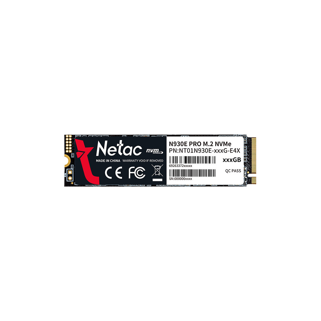 Твердотельный накопитель SSD Netac NT01N930E-256G-E4X 256GB M.2 NVMe 2-021280