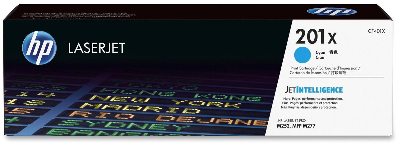 Картридж оригинальный HP CF401X Cyan(Синий), увеличенный