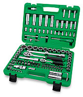 Набор инструментов в чемодане 1/4" и 1/2" 6-гр., 108 предметов TOPTUL GCAI108R