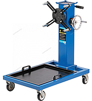 Стенд для ремонта двигателя ПРОФИ 500 кг с редуктором и лотком для масла N3007R