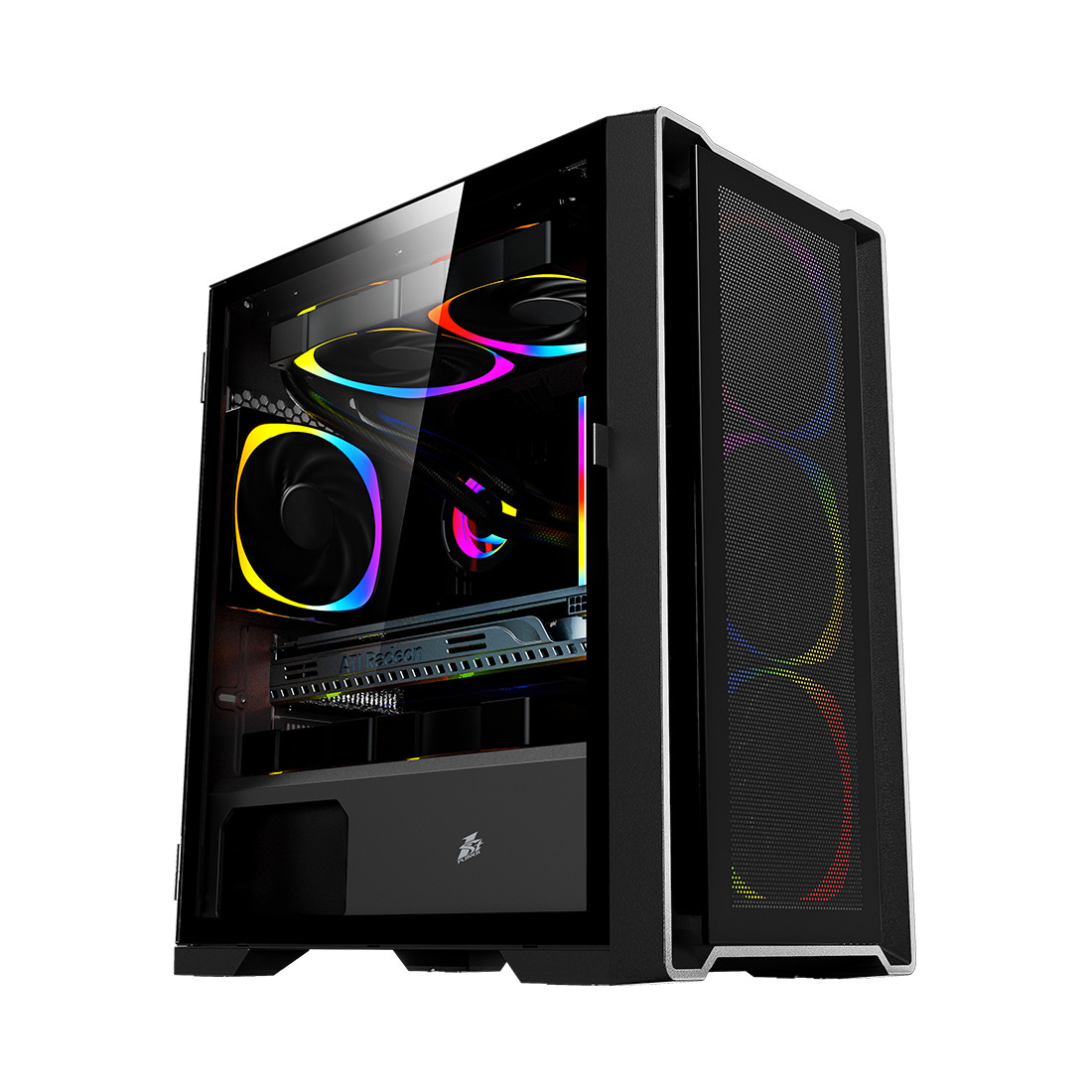 Компьютерный корпус 1STPLAYER TRILOBITE T4-BK без Б/П T4-BK-4F2C3
