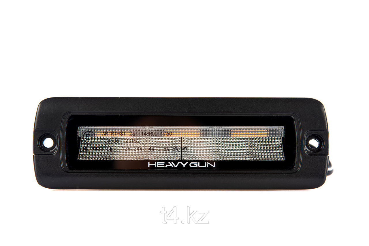 Фара рабочего света врезка. Задний ход, стоп, габарит, маяк 196 мм / 64W - HEAVY GUN, фото 1