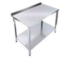 Стол с квадратными ножками. С бортом 150*80 см