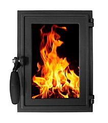 Дверка топочная герметичная "Карелия" со стеклом ДТГ-5КС