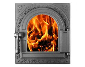 Дверка топочная герметичная"Очаг-2" со стеклом ДТГ-11С