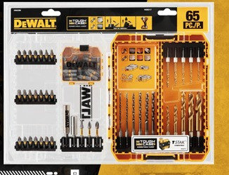 Набор аксессуаров для дрели/шуруповерта (65 шт.) DWACS65/DeWALT