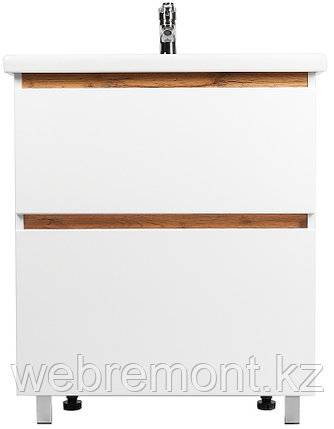 Тумба Мальта под умывальник COMO 60 2 ящика белая. VIANT, фото 1