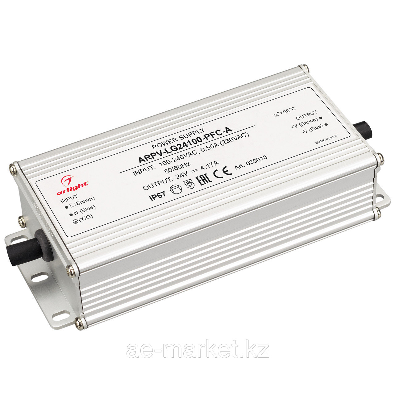 Блок питания ARPV-LG24100-PFC-A (24V, 4.17A, 100W) (Arlight, IP67 Металл, 5 лет) (030013)