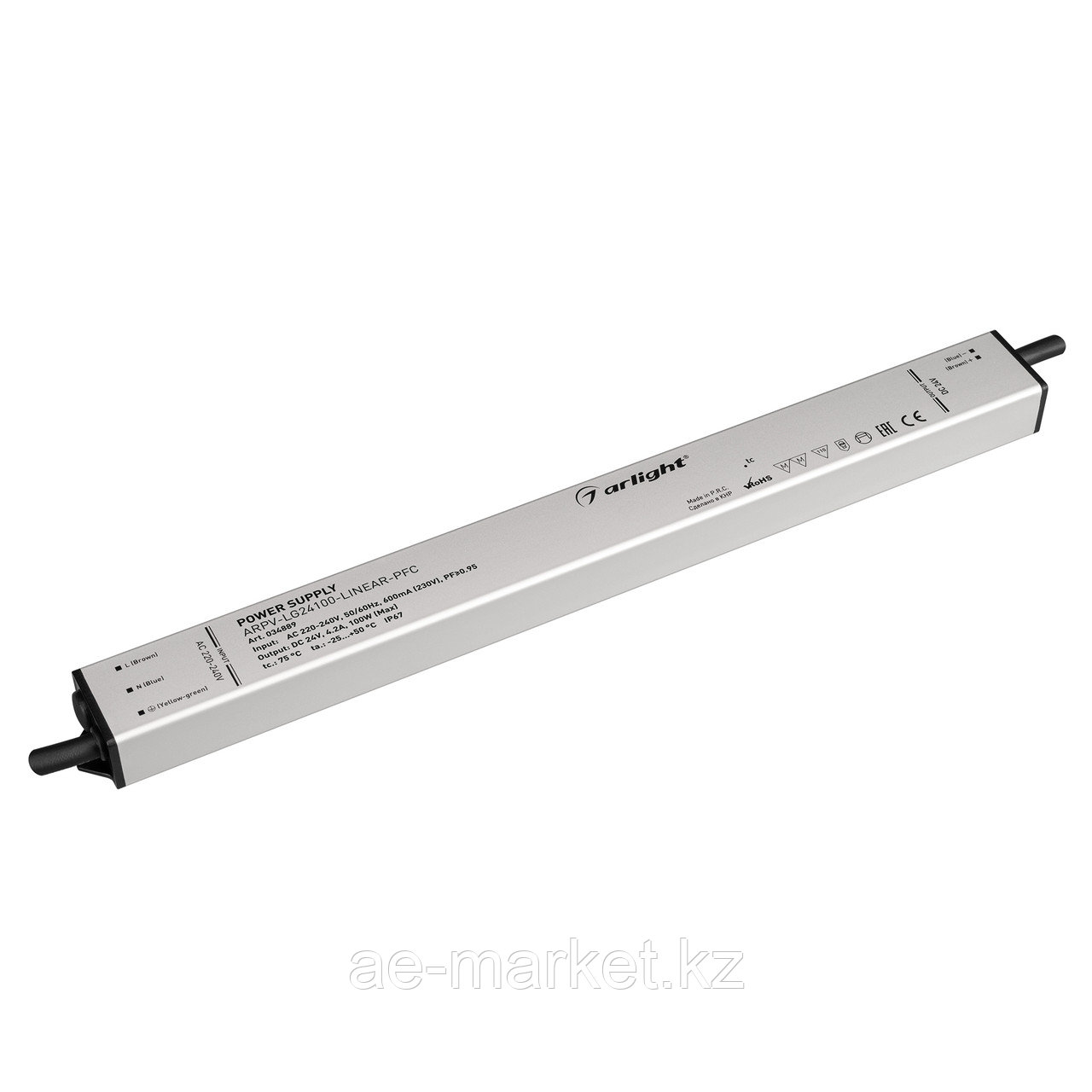 Блок питания ARPV-LG24100-LINEAR-PFC (24V, 4.2A, 100W) (Arlight, IP67 Металл, 5 лет) (034889)