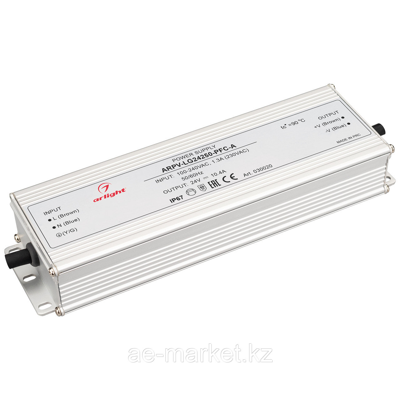 Блок питания ARPV-LG24250-PFC-A (24V, 10.4A, 250W) (Arlight, IP67 Металл, 5 лет) (030020)
