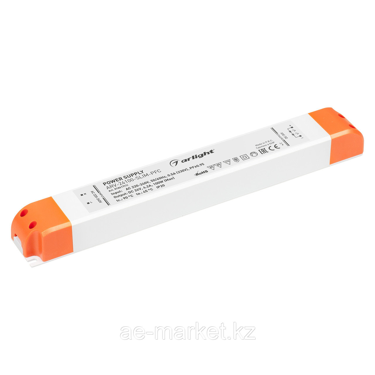 Блок питания ARV-24100-SLIM-PFC (24V, 4.2A, 100W) (Arlight, IP20 Пластик, 2 года) (018617(1))