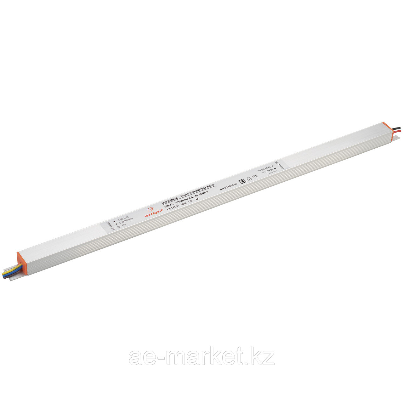 Блок питания ARV-24072-LONG-D (24V, 3A, 72W) (Arlight, IP20 Металл, 2 года) (024096(1))