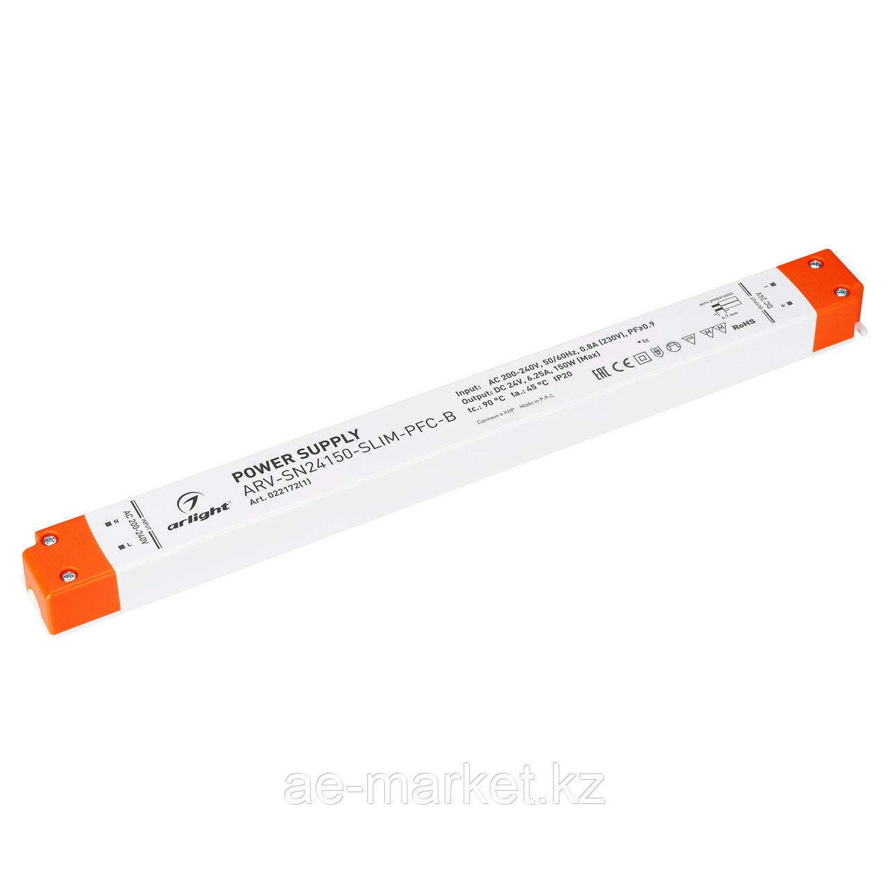 Блок питания ARV-SN24150-SLIM-PFC-B (24V, 6,25A, 150W) (Arlight, IP20 Пластик, 3 года) (022172(1))