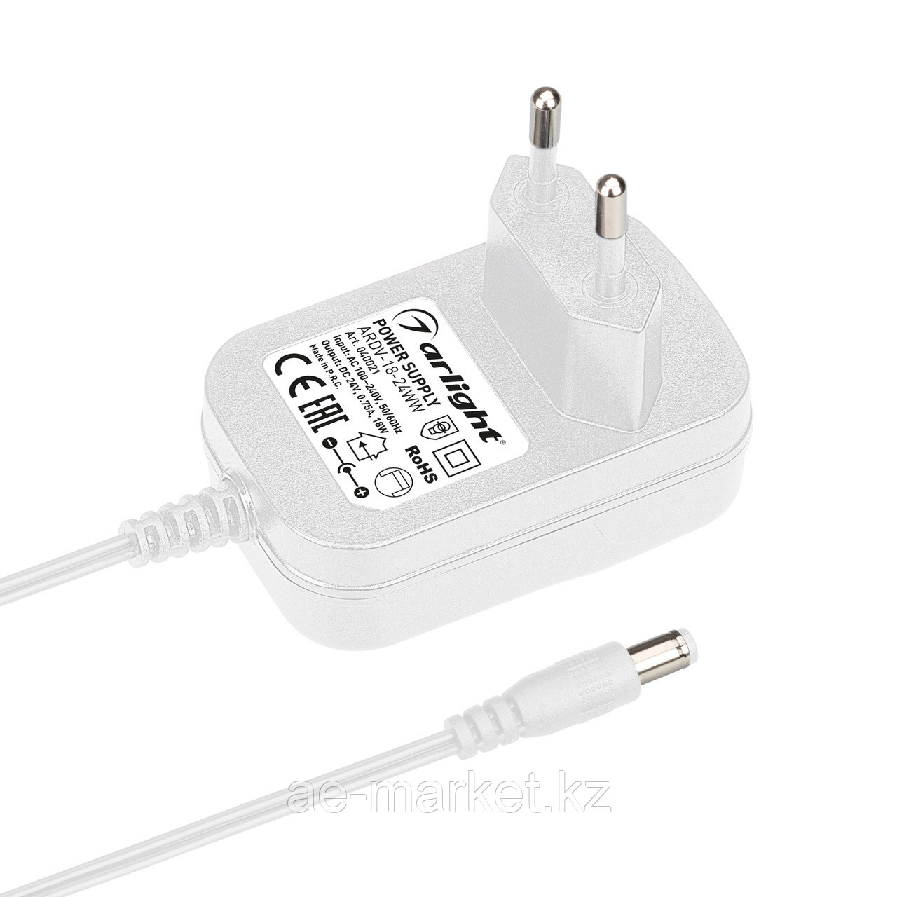 Блок питания ARDV-18-24WW (24V, 0,75A, 18W) (Arlight, Адаптер, 3 года) (040021)