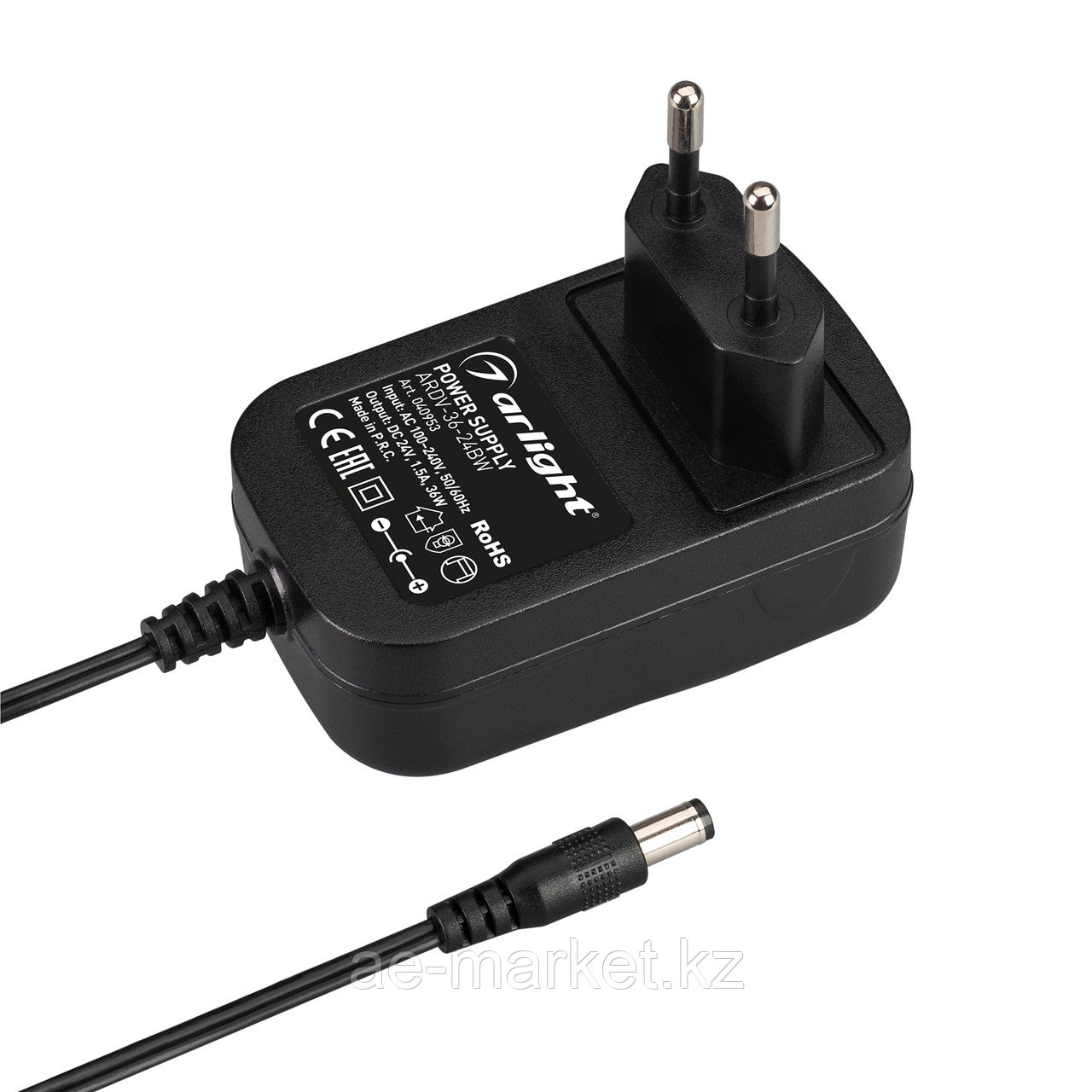 Блок питания ARDV-36-24BW (24V, 1.5A, 36W) (Arlight, Адаптер, 3 года) (040953)