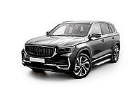 Порог-площадка "Bmw-Style V2" D180AL + комплект крепежа, RIVAL, Geely Monjaro 2023-