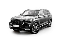 Порог-площадка "Black Start" F180ALB + комплект крепежа, RIVAL, Geely Monjaro 2023-