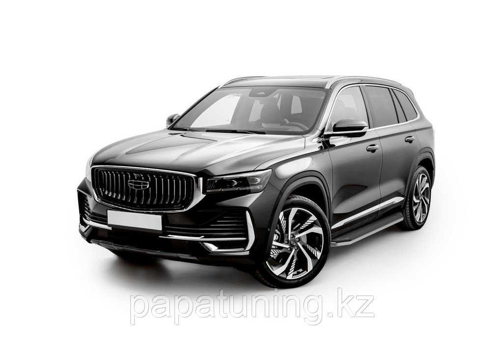 Порог-площадка "Premium" A180ALP + комплект крепежа, RIVAL, Geely Monjaro 2023-