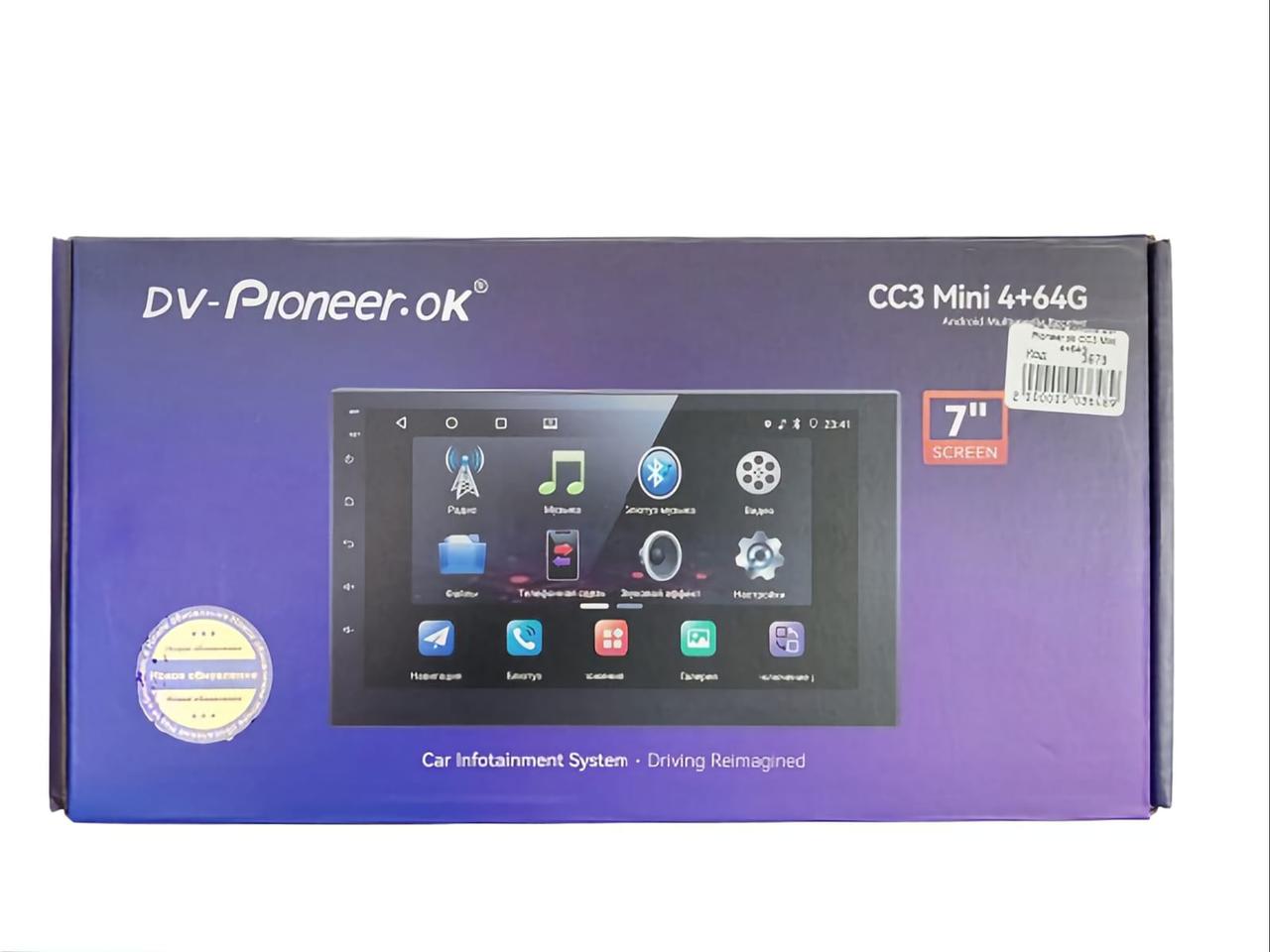 Автомагнитола DV-Pioneer.ok CC3 Mini 4+64G