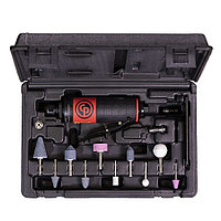 Машинка зачистная прямая с набором шарошек, 22000 об./мин. Chicago Pneumatic CP7411K