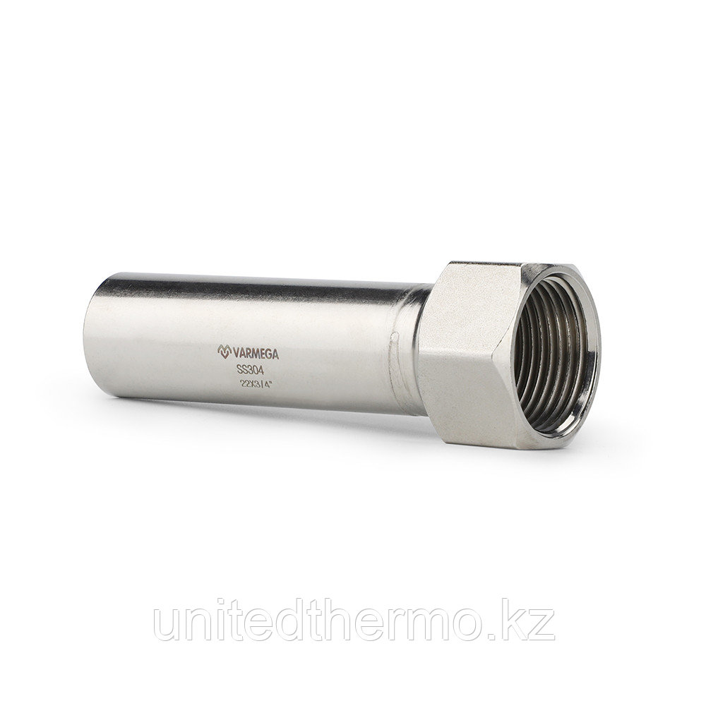 Муфта-вставка 22ax3/4" с внутренней резьбой Varmega Inox Press