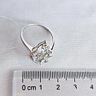 Серьги из серебра с фианитами Индия N462 , голубой, с английским замком, фото 3