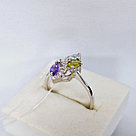 Серьги из серебра с фианитами Индия O515, фото 2