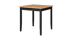 ЛЫМ (Лерхамн) стол 74x74.черный/светло-коричневый