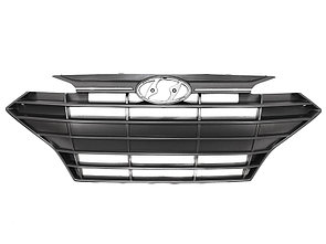 Решетка радиатора HYUNDAI ELANTRA 18-20 верх. полоса Хром