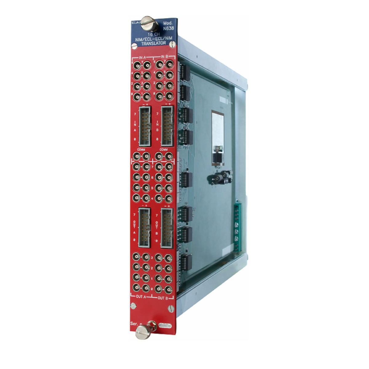 16-канальный транслятор NIM-ECL/ECL-NIM с разветвлением каналов N638