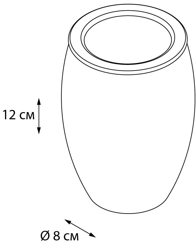 FIXSEN стакан FX-260-3 1 шт, полирезина