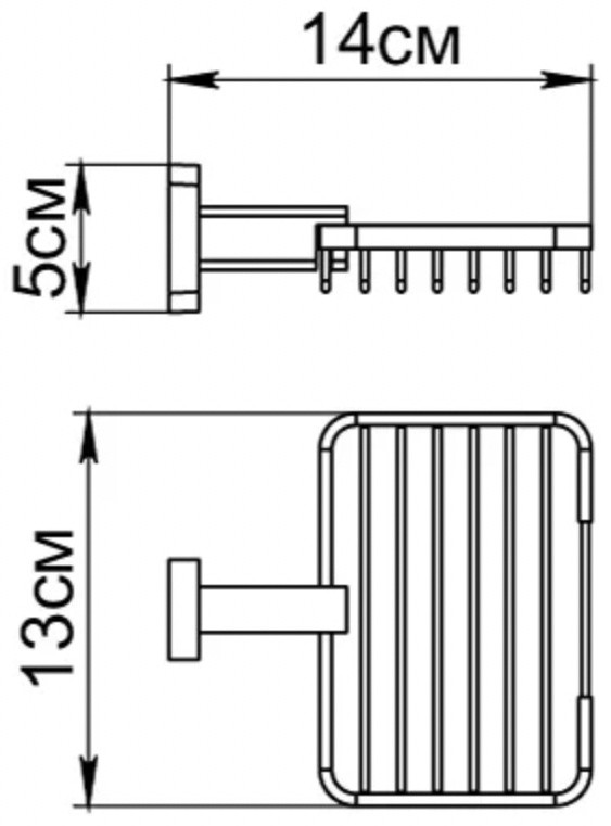 Grampus мыльница Coral GR-7009  1 шт, металл